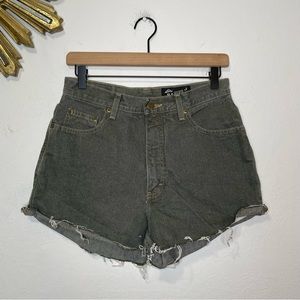 Eddie Bauer High Rise Cut Off Denim Shorts